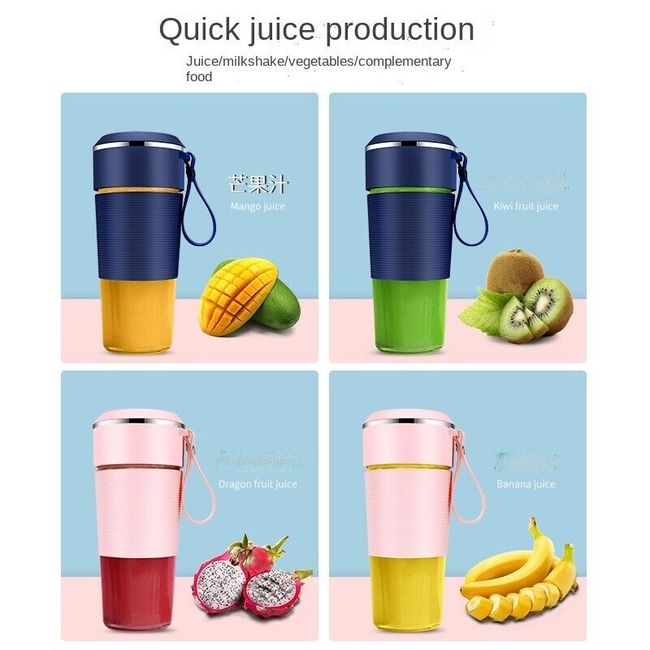 Blend on the Go: iFitz Portable 6 Blade USB Rechargeable Blender Bottle -  Your Perfect Travel Companion for Fresh Fruit Juices, Smoothies, and  Ice-Crushing Nutrition Extraction! - iFitz USA