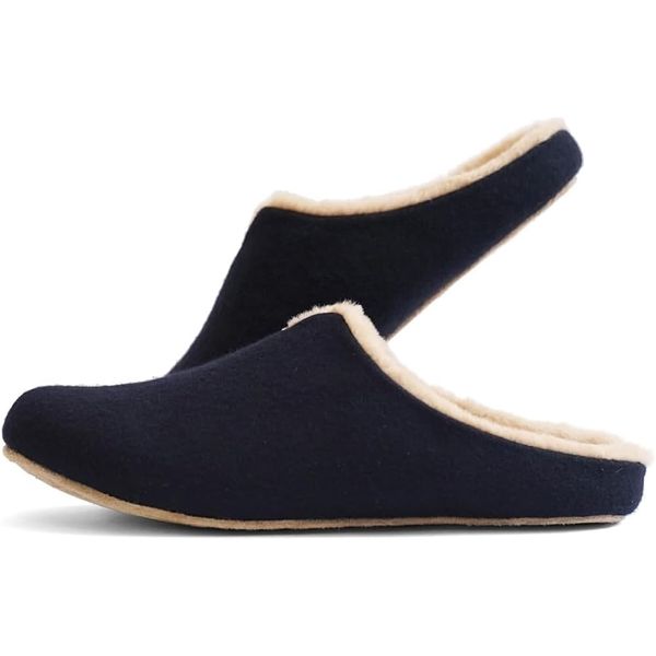 Frontier FR0033 Room's Sheep Navy M Room Shoes, Winter, Warm, Boa, Men's, Women's, Indoor Slippers, For Guests