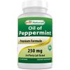 Best Naturals Peppermint Oil Bowel Soothing Dietary Supplement, 250 mg, 120 Count