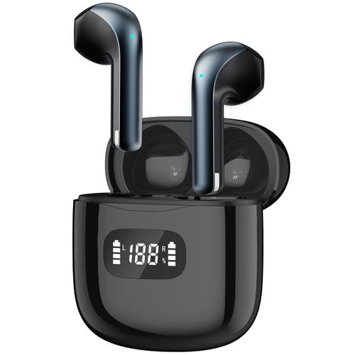 HYFAI Wireless Earbuds, 2025 Bluetooth 5.4 Headphones in Ear with 4 ENC Noise Cancelling Mic,Wireless Earphones HiFi Stereo Deep Bass 40H Playtime, LED, in-Ear Bluetooth Ear Buds Water Resistant