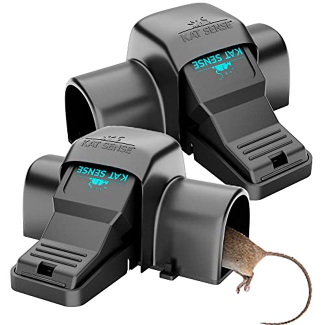 2 Pack Rat Trap, Large Mouse Traps, Mouse Traps Indoor for Home, Instant  Kill Pest Control Traps for Mouse Rat Chipmunk, Quick Set Up and Reusable 