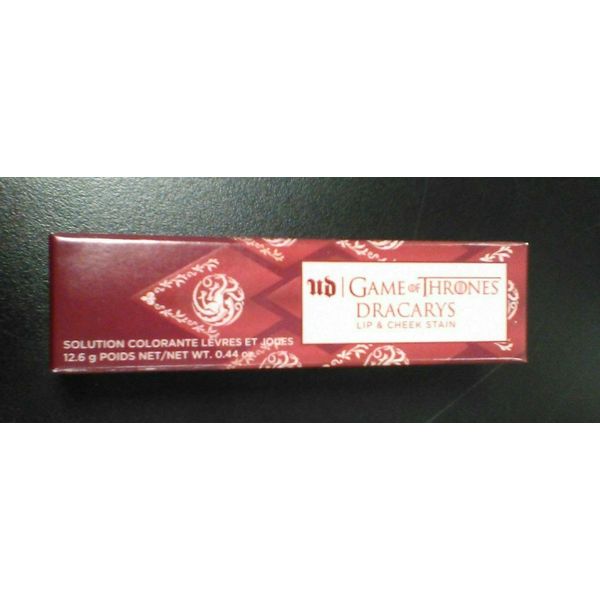URBAN DECAY Game Of Thrones Dracarys Blood Lip and Cheek Stain Red Rouge NIB