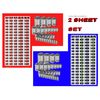 Economy Master Set (3 Pack) Chrome Foil Socket Labels - 510 Tool Decals 6 Sheets (Jumbo Size)