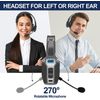 Trucker Bluetooth 5.2 Wireless Headset With Noise Cancelling Mic For Phones PC