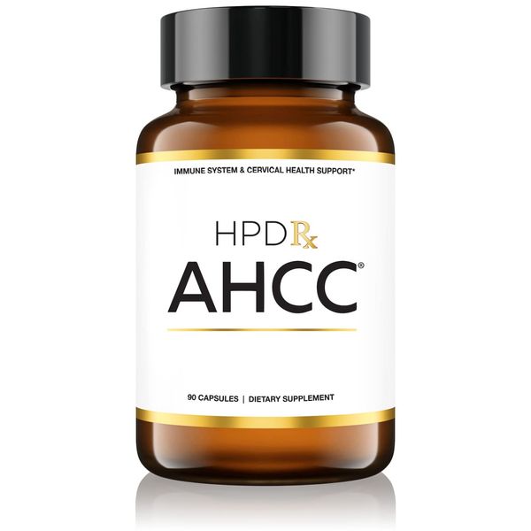 HPD Rx Premium AHCC Supplement 1100 mg Shiitake Mushroom Supplement, Natural Immunity Booster, Maintains Natural Killer Cell Activity | Proven in 30+ Human Clinical Trials | 30-Day Supply, 1-Pack