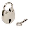 HMF Silver Decorative Padlock with Key, 3.8 x 2.5 x 1 cm, 19g