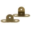 ZZHXSM 4PCS Right Angle Pure Copper Corner Bracket L-Shape Vertical Flat Corner Brace Plate Support L Shape Bracket Joint, Gold