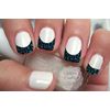 Sugar Skull Blue French Tips Nail Art Decals