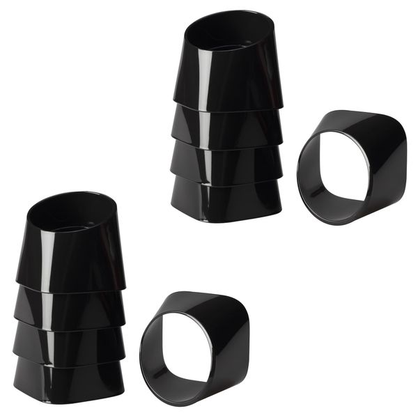 Ishikawa Jyushi kougyou Receipt Holder, Tabletop, Memo Stand, Memo Holder, Black, Size: Approx. 2.4 x 2.4 x 2.3 inches (62 x 62 x 58 mm), Pack of 10, Will Not Break, Safe Made in Japan, Ishikawa Resin Industry