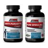 candida support - ANTI-PARASITE – SPIRULINA COMBO 2B - black walnut wormwood