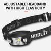 USB Rechargeable LED Headlamp Motion Sensor Head Lamp Headlight Flashlight Torch