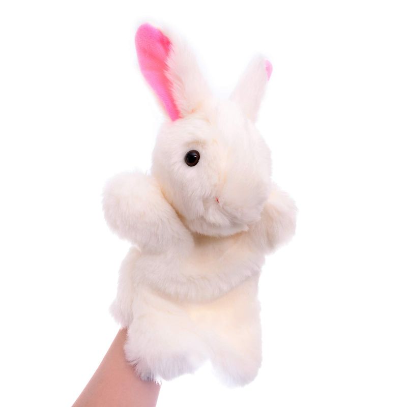 Bunny Hand Puppets Rabbit Plush Animal Toys for Imaginative Pretend ...