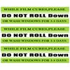 5x1 inch DO NOT ROLL Down Warning Stickers Labels ,Do Not Roll Down Text Caution Labels for Car Window Switch Tape Warning (500 Pcs)