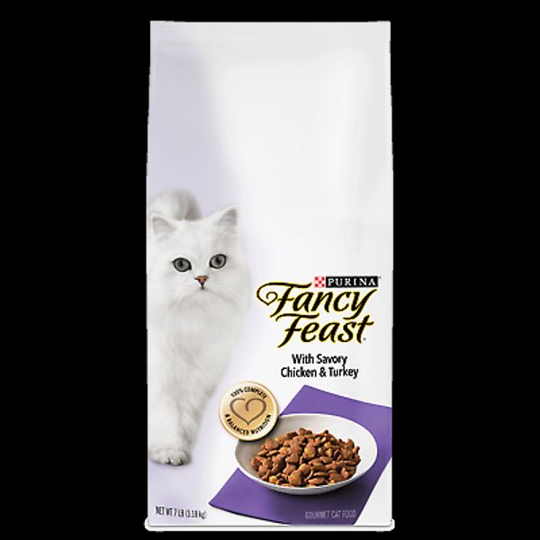 Purina Fancy Feast Health Classic Dry Cat Food with Savory Chicken and Turkey