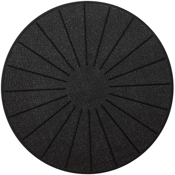 Lazy K Induction Cooktop Mat - Silicone Fiberglass Scratch Protector - for Magnetic Stove - Non Slip Pads to Prevent Pots from Sliding During Cooking_ Black (11inches)