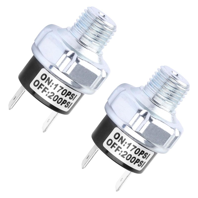 Air Pressure Switch 170-200 PSI, 1/4 Inch NPT DC 24V/12V Air Compressor ...