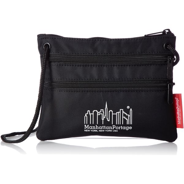 Manhattan Portage Official Shoulder Bag, Triple Zipper Pouch, Sakosshu Triple Zip Pouch - black -