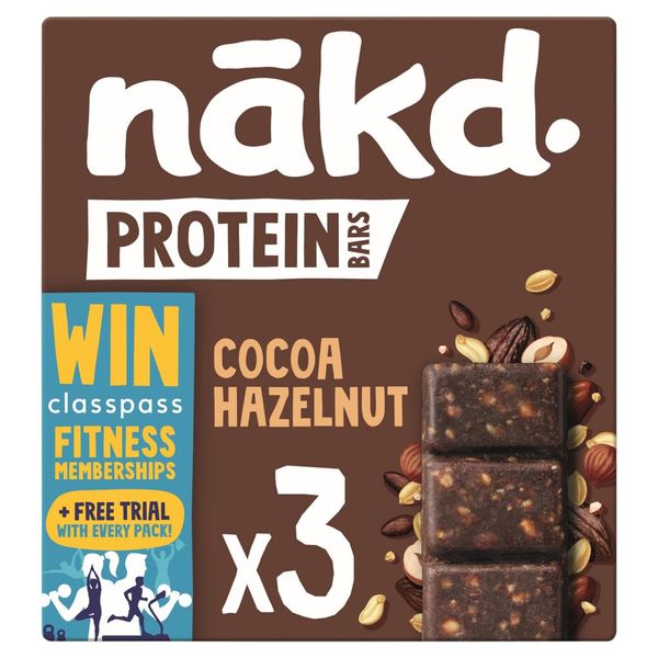 Nākd Protein Bars Cocoa Hazelnut 3 x 45g