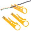 4 PCS Mini Wire Stripper, Small Cable Stripper Tool, Network Small Wire Cutters, Punch Down Tool Strippers for Network Telephone and Computer Cable