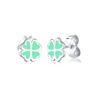 Elli Children's 925 Sterling Silver Cloverleaf Lucky Charm Earrings