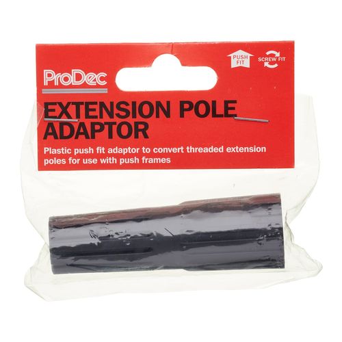 ProDec Extension Pole Adaptor - Converts Screw Fit Extension Poles to Push Fit for Compatibility with Push Fit Paint Roller Frames, Simple Screw-On Tool