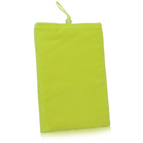 BoxWave Case Compatible with Garmin DriveSmart 86 - Velvet Pouch, Soft Velour Fabric Bag Sleeve with Drawstring - Olive Green