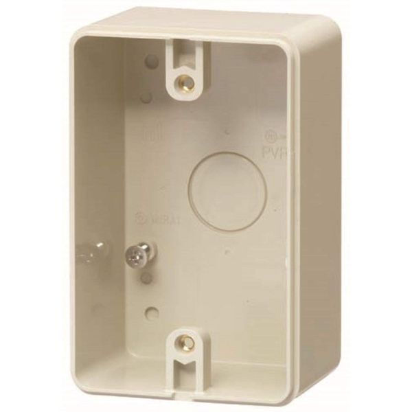 Mirai Industry PVR-0BC0J Exposed Switch Box Waterproof Outlet One-Side Grounding Type Beige Price for 1 Piece