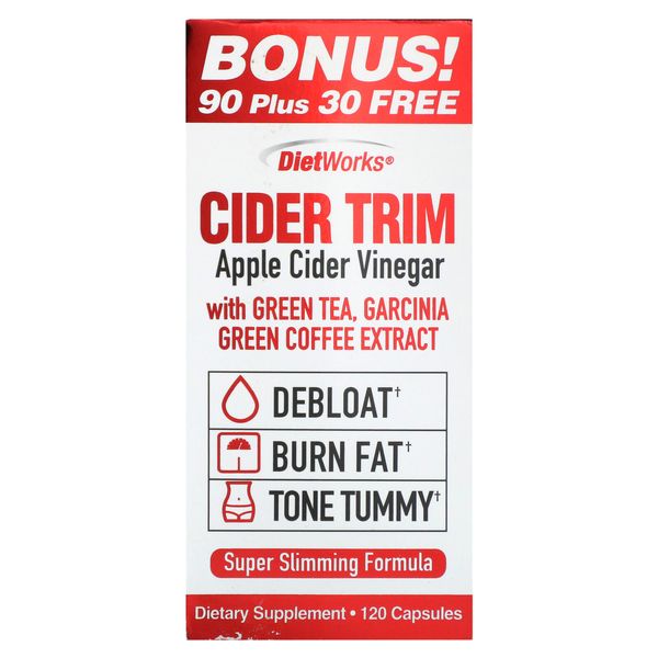 Cider Trim, Apple Cider Vinegar, 120 Capsules