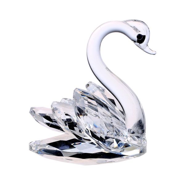 H&D HYALINE & DORA Sparkle Crystal Swan Figurine Collection Paperweight Table Centerpiece Ornament