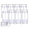 8 PCS 75ml/2.5oz Plastic Deodorant Containers Empty Refillable Deodorant Stick Bottles Round Clear Twist Up Bottom Filling Lip Balm Tubes for DIY Crayon Chapstick