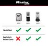 Master Lock 5423EC Wall Mount Lock Box, Black, 3-1/8" W