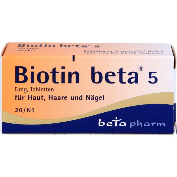 Biotin beta 5 Tabletten, 20 St. Tabletten
