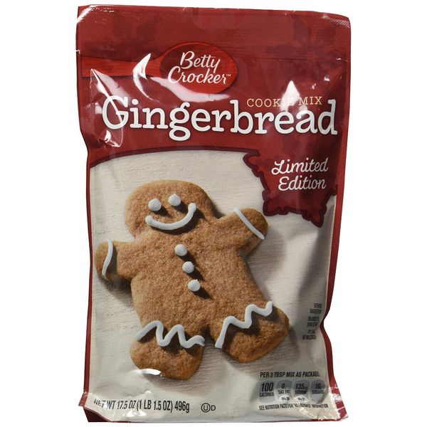 Betty Crocker Gingerbread Cookie Mix 17.5 Oz (Pack of 4)