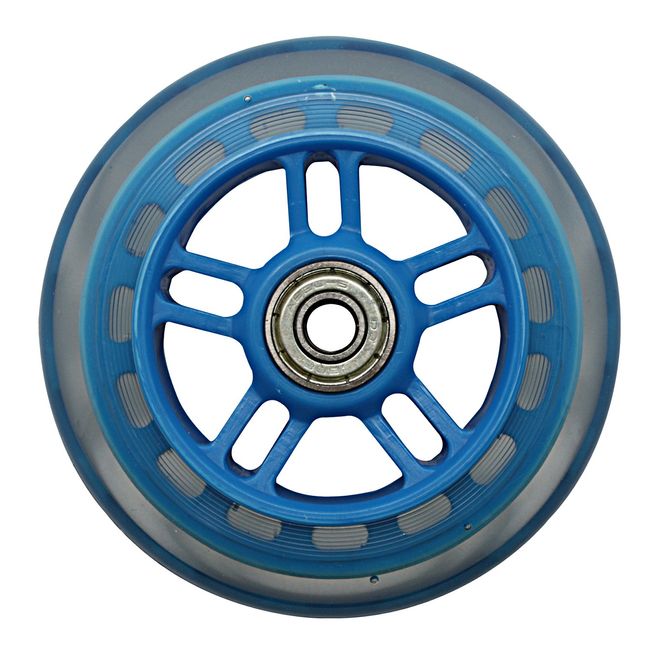 JD RAZOR 4 Inch Wheel Rim Colored Wheels (with Bearings) BLUE