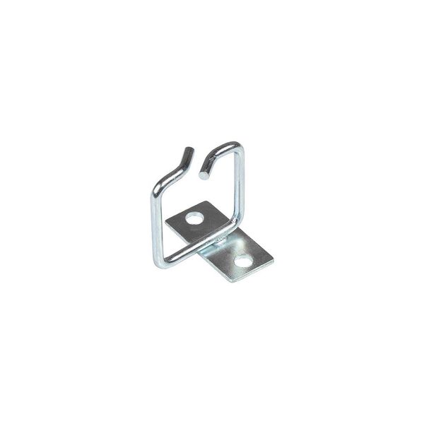 Good Connections Cable Management Bracket 40 x 40 mm Galvanised Steel with Laterally Offset Mounting Plate for Structured Cable Management in Network/Server Cabinet