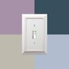Amerelle Savannah Double Toggle Wood Wallplate in Distressed White