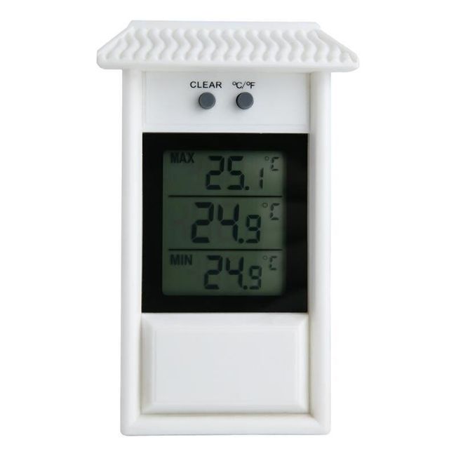 Digital Display Max Min Greenhouse Thermometer Garden Indoor