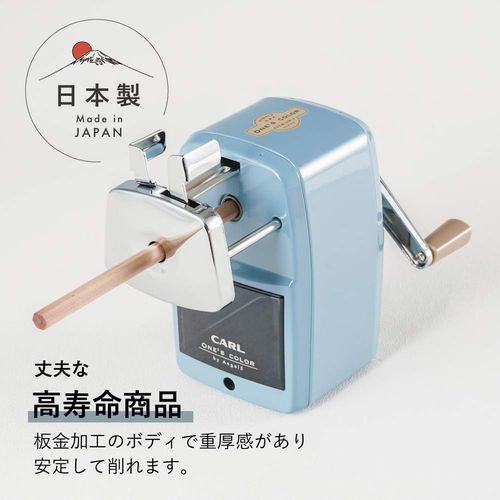 CARL Stationary A5PR3-T Angel 5 Premium 3 Pencil Sharpener, Light Blue