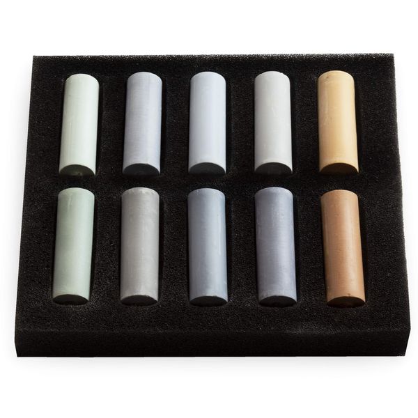 Royal Talens Rembrandt Soft Pastels - Half Size - Grey Tones Set - 10 Assorted Colours