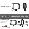 Higatful Mounting Bracket for Insta360 GO 3 Frame, Protective Case Cage Mount Accessories