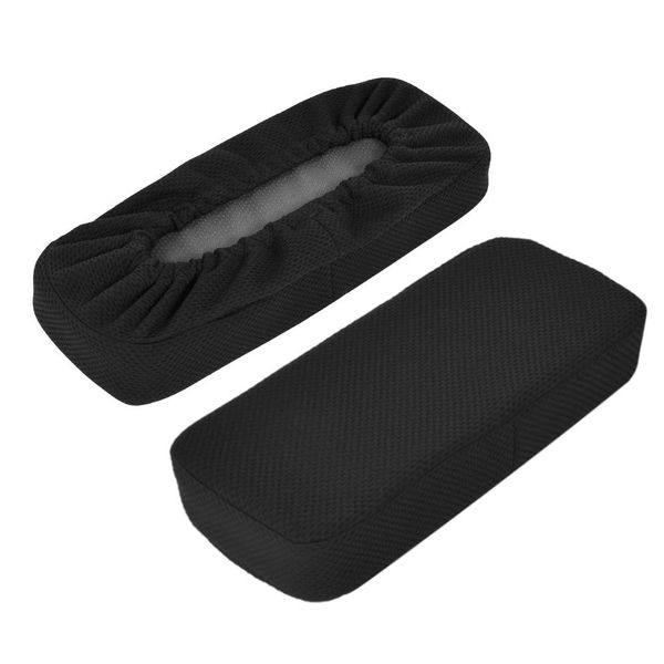 Shinnwa Armrest Cushion, High Resilience, Armrest Cover, 2 Pieces, Armrest Cushion, For Gaming Chair, Office Chair, Anti-Slip, Washable Cover, Easy Installation, Hand Rest Cushion, 11.8 x 4.3 x 1.6 inches (30 x 11 x 4 cm), Black