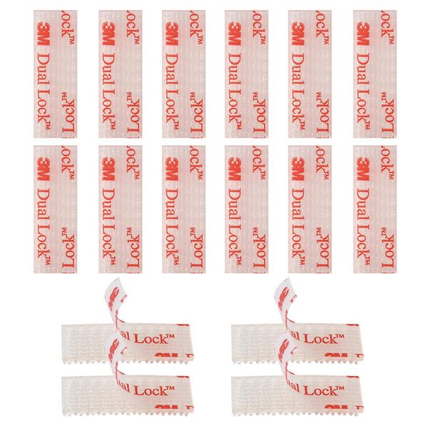 EZ Pass/IPass/IZoom Toll Tag Mounting Kit - 8 Pcs (4 Sets) Reclosable Fastener Dual Lock Tape Strips