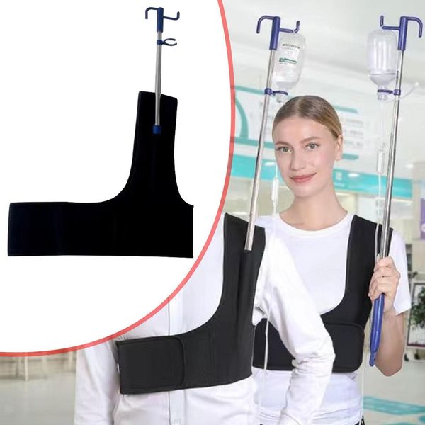 IV Pole Wearable Ergonomic Portable Infusion Stand for Travel Home Care