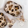 ECZOIL Cute Case Compatible with AirPods Pro 2nd/1st Generation, Cute Leopard Shell Print Pattern Design Headphone Protective Case with Shell Keychain-Leopard Shell