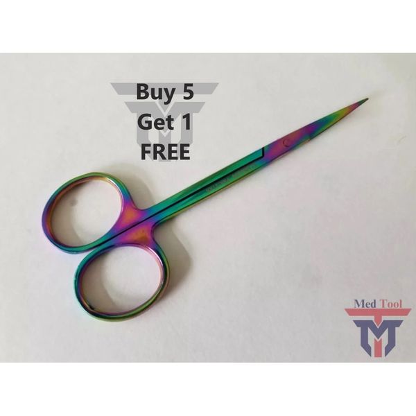 SuperCut Iris Scissors 4.5" Curved Surgical Dental Veterinary