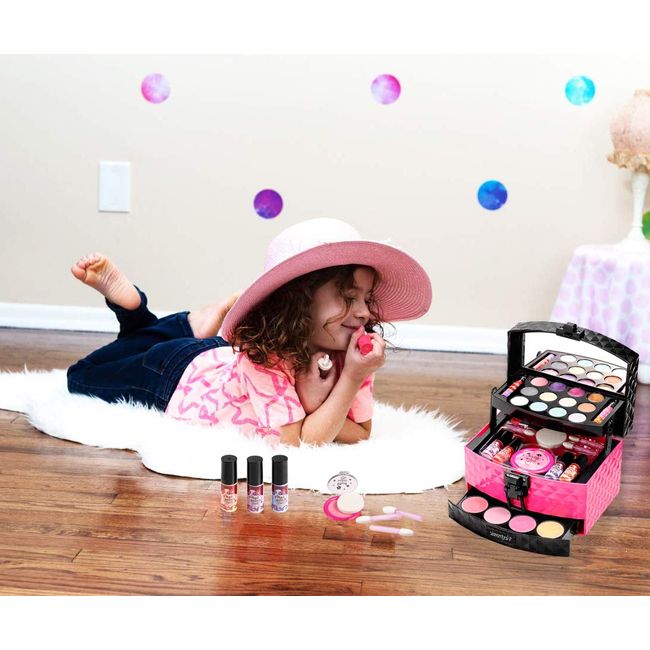 Kids Makeup Toys Kit For Girl Washable Cosmetics Toys Set Pretend