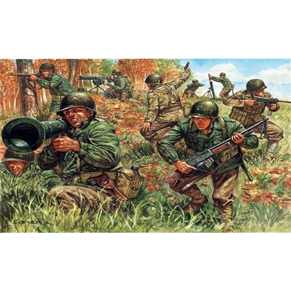 Italeri ITA6046 WWII American Infantry Model kit, Multicolor, Medium