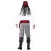 Smiffys Pirate Man Costume Large, L, Black & White
