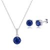 Philip Jones Sterling Silver Lapis Gemstone Set