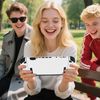 DLseego Protective Cover for Switch 2 Console,Anti Scratch Sturdy Dockable Protector Case with 2 Handle Shell and 6PCS Thumb Grips,White